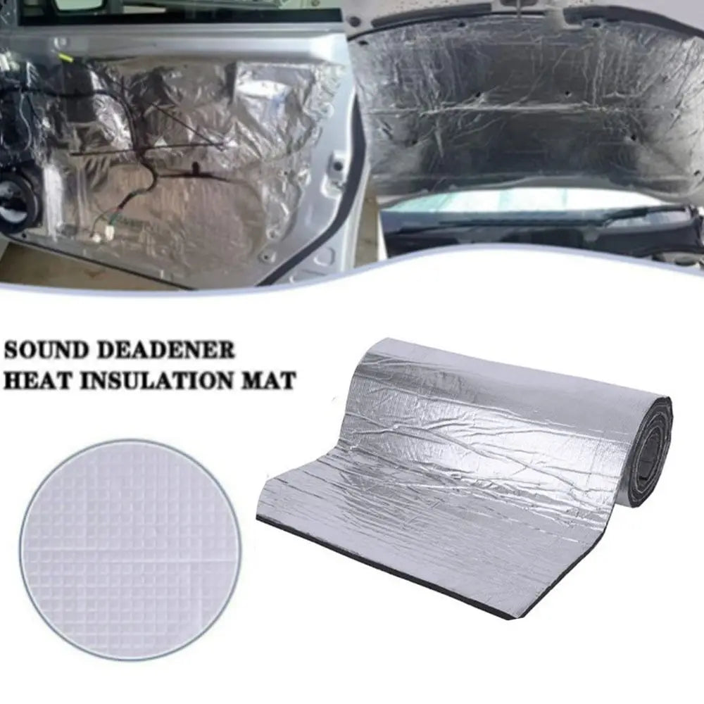 2000x500mmx50mm Car Soundproof Mat Acoustic Sound Deadener Acoustic Thermal Mat Deadening Thermal Soundproof Wall Panel Car Hood Zpaxo