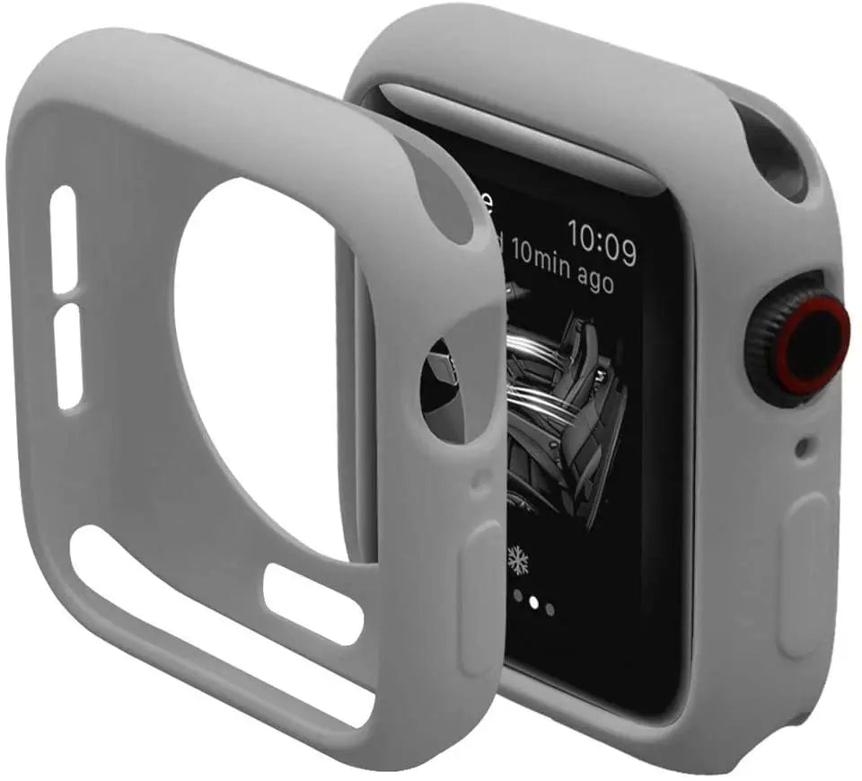 Silicone Case For Apple Watch 9 8 7 6 5 4 se 45mm 41mm 44mm 40mm 42mm 38mm Protection Shell Cover for iWatch Series Ultra 2 49mm Zpaxo