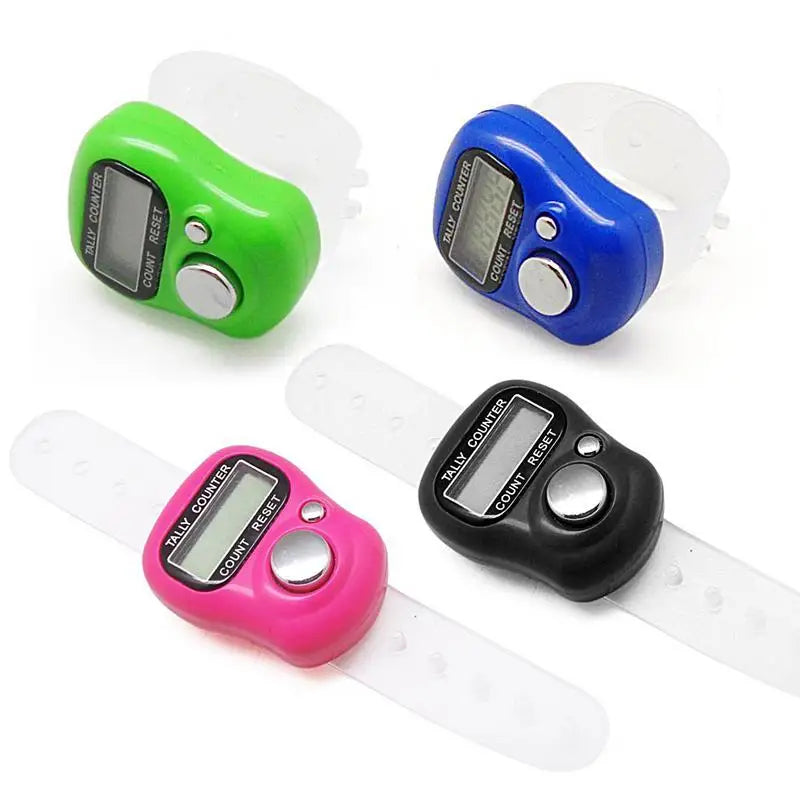 Electronic Digital LCD Finger Ring Tally Counter Mini Row Button Clicker Hand Held Counter Ring For Sewing Knitting Weave Tool Zpaxo