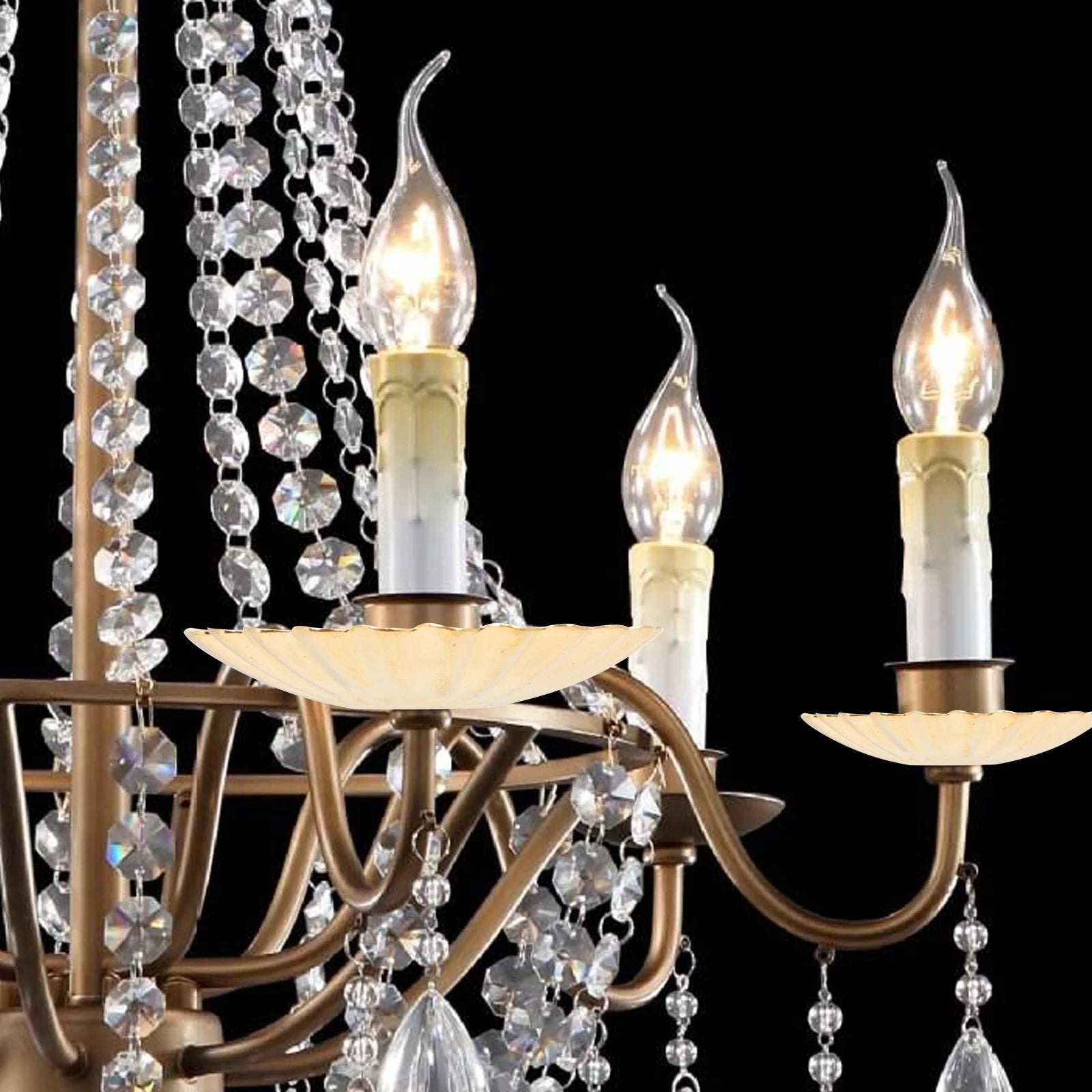 Flower Shaped Lamp Cover Metal Ceiling Light Gasket Sunflower Design