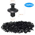 8mm Nylon Push Rivet Car Door Trim Panel Retainer Clips