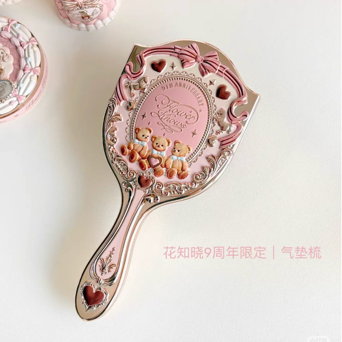 Flower Knows 9th Anniversary Limited Edition Luxury Vanity Mirror Zpaxo Air Cushion Comb