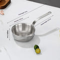 Mini 304 Stainless Steel Oil Pot Egg Frying Pan Handle Multipurpose Zpaxo Default Title