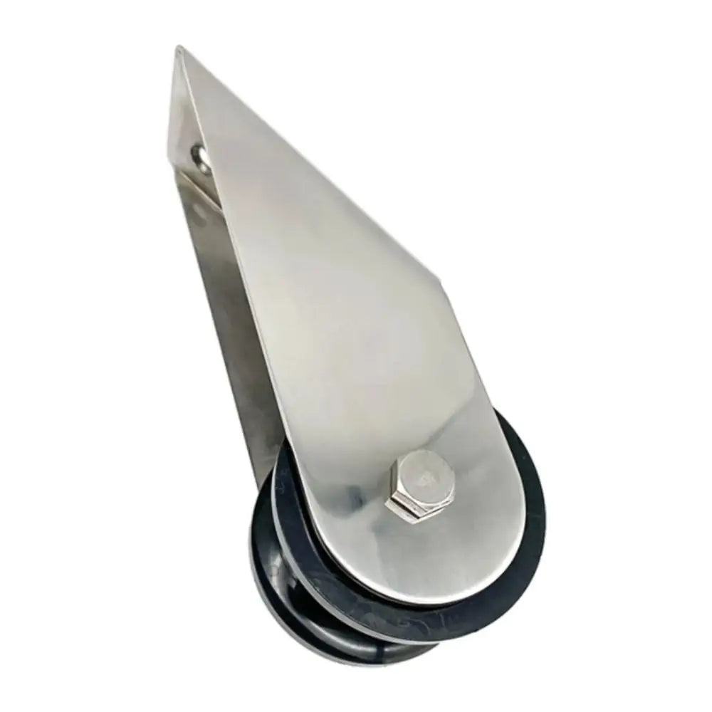 Stainless Steel 316 Roller Bracket Rubber Wheel Heavy Duty Boat Bow Zpaxo