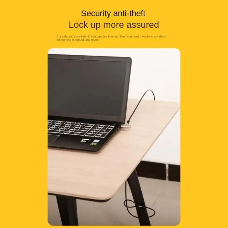 652F Laptop Lock Notebook Combination Lock Security Cable Protections and Theft Zpaxo