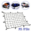 1/2PCS Heavy Duty Car Trunk Net Mesh 90*120cm Cargo Net Cargo Net Luggage Nets Trailer Extend Mesh Cover With 12 Fixed Hook Zpaxo 2PCS