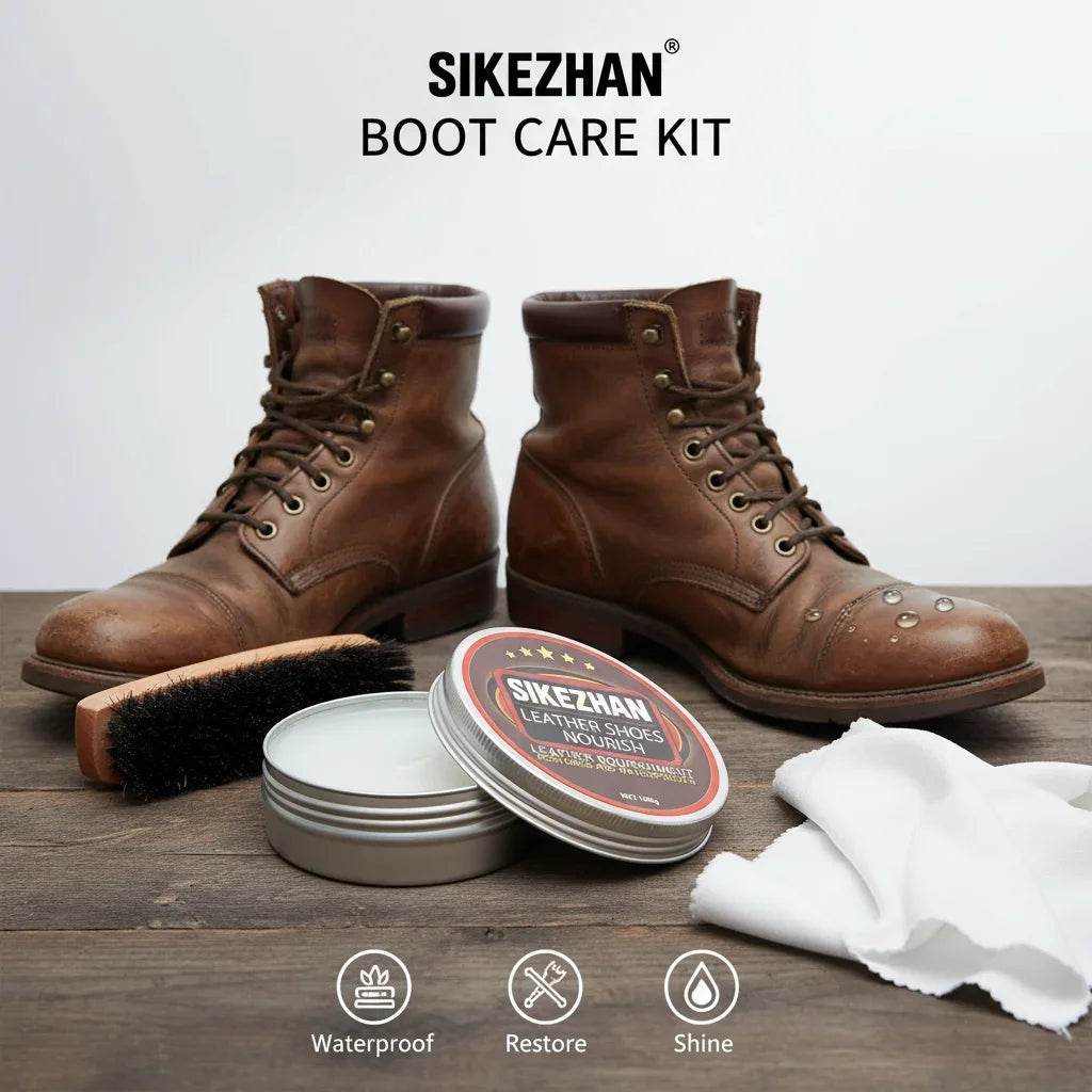 50g/100g Leather Maintenance Cream Waterproof Leather Boot Conditioner Saddle Oil Leather Polishing Care Softener Dirt Remover Zpaxo