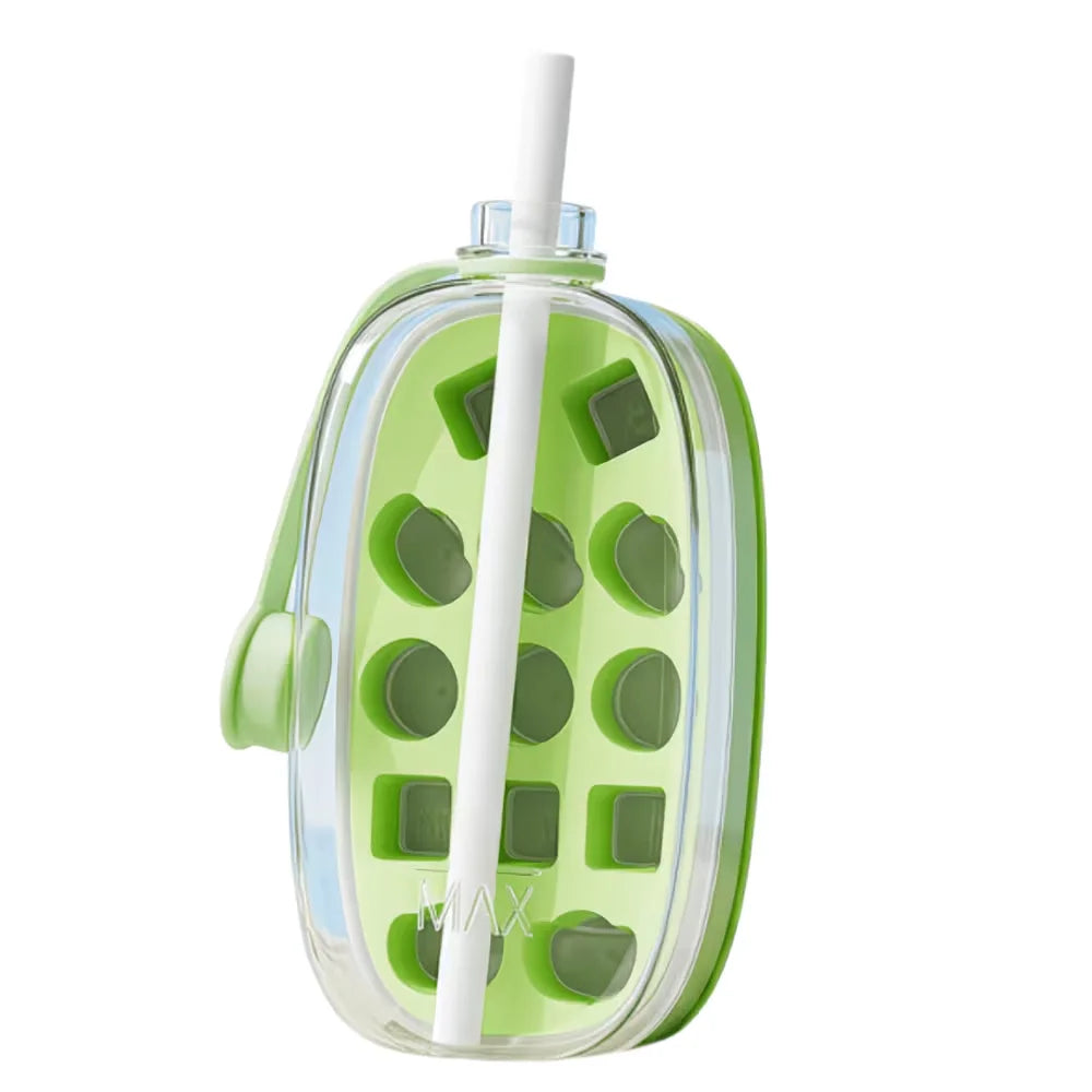 Transparent Ice Machine Bottle Contactless Pressure Kettle Suppressor Zpaxo green