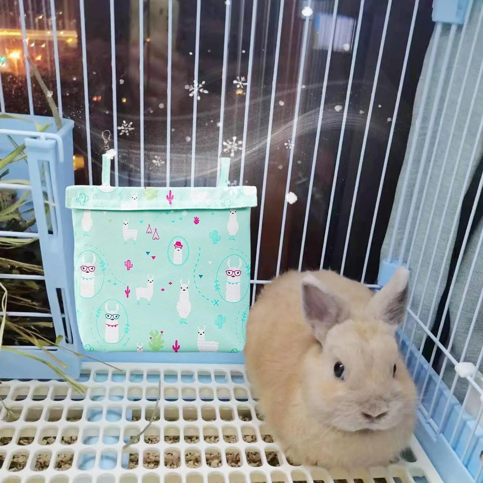 Pet Cage Cooling Ice Hangable Insulated Cooler Small Animals Rabbits