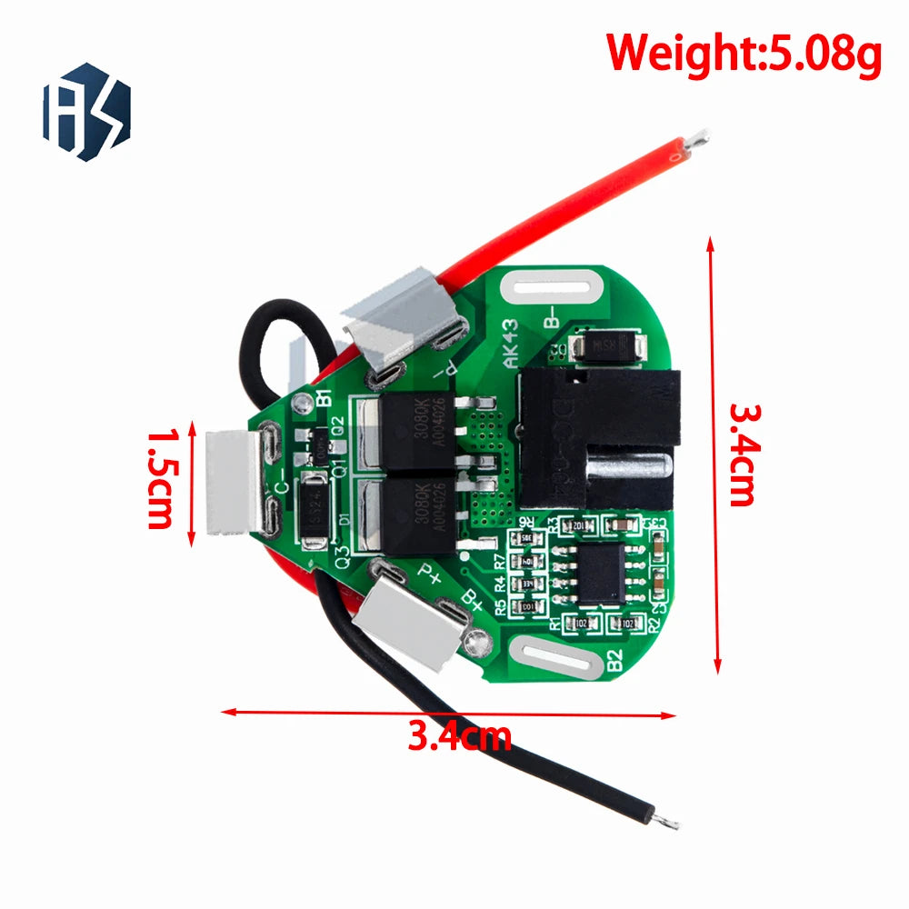 3S 4S 5S Li-ion Battery BMS Protection Board Charge Discharge Module Zpaxo