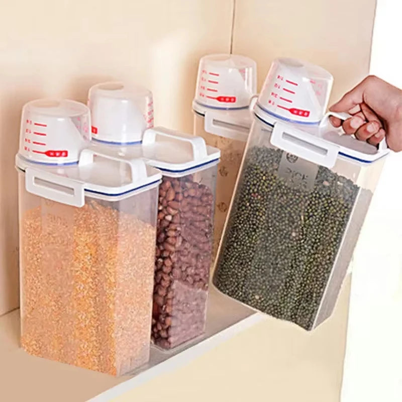 Moisture-proof Grain Jar Rice Jar Grain Storage Box Pet Food Bucket Storage Jar Sealed Bucket Filled Rice Bucket Zpaxo