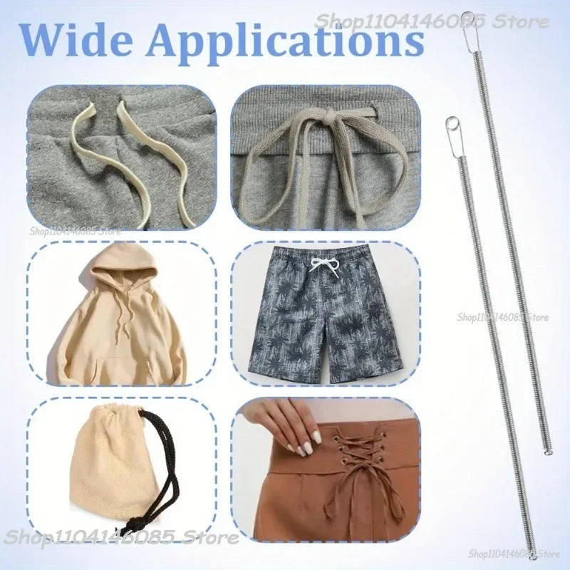 Drawstring Fastener Bendable Spring Drawstring Waist Clip The Drawstring with The Clasp Multi-functional DIY Sewing Tools Zpaxo
