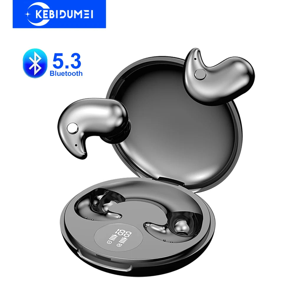 Bluetooth 5 3 Earphones Invisible Sleep Earbuds Wireless In-ear