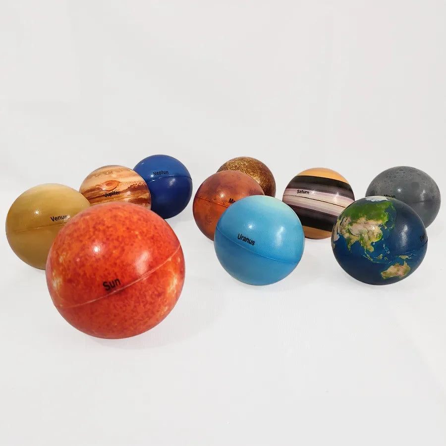 Ball Puzzle Toys Solar System Education Science Decompression Squeeze