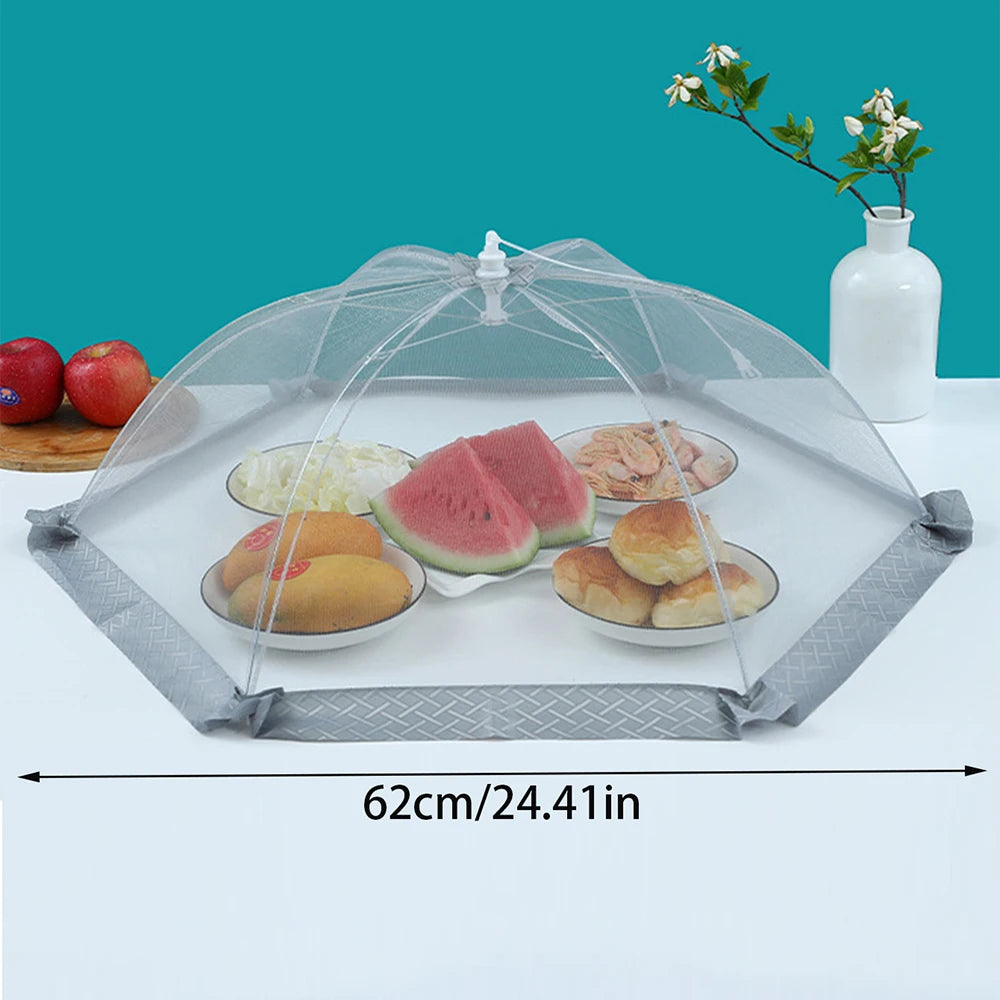 Foldable Food Cover Tent Reusable Collapsible Dining Table Mesh Cover Food Net Home BBQ Outdoors Picnic Accessories Zpaxo