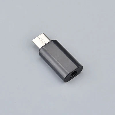 1- USB Type-c Headphone Adapter 3 Jack USB-C OTG Huawei Honor Redmi Zpaxo 1PCS Black