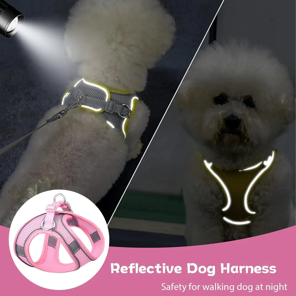 No-Pull Step-In Dog Harness – Breathable Mesh Vest, All Sizes