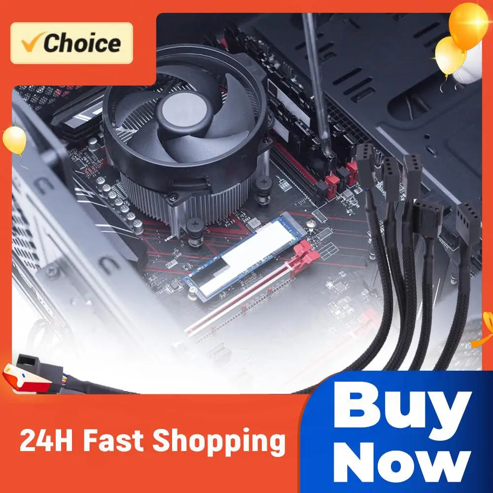4 Pin PWM Connector Male Female Extending Cable Compure CPU Cooling