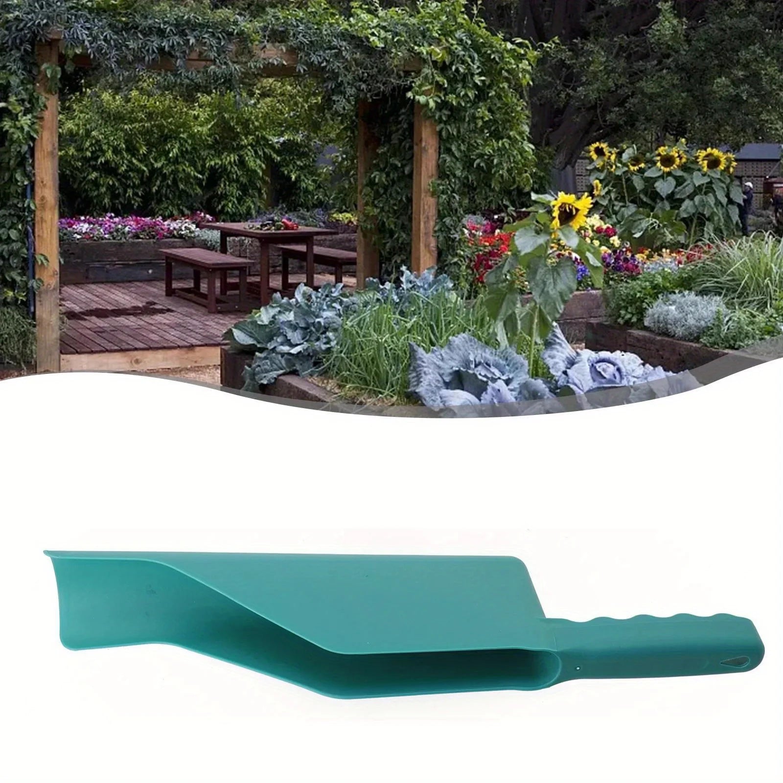 1pc, Gutter Getter Scoop Cleaning Roof Tool Flex Fit Dirt Debris Remove Multi Use Eaves Garden Leaf Gutter Spoon Shovel Supplies Zpaxo