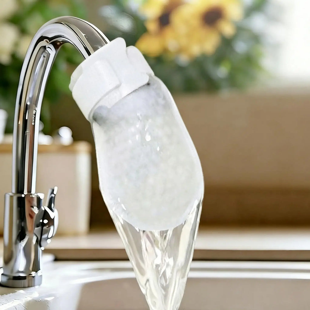 50Pcs Universal Faucet Filter Cotton Anti-splash Thickened Faucet Filter with T-strap Tap Water Filter Bag for Kitchen Sink Zpaxo