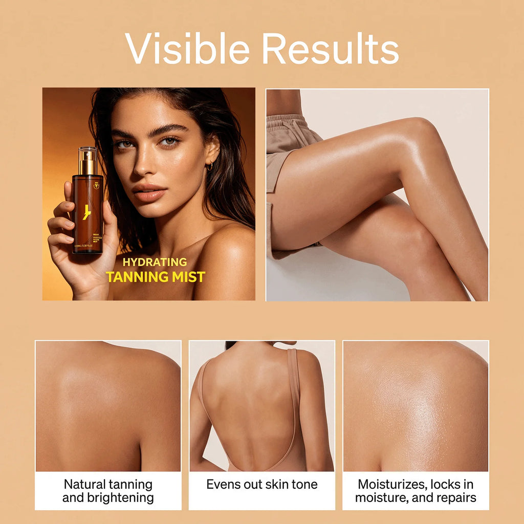 Sunless Self Tanning Essence Spray – Natural Bronze Glow Self Tanning Spray Zpaxo
