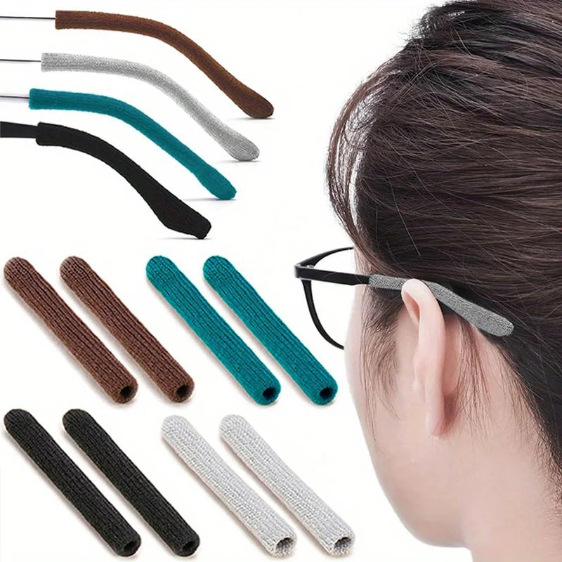 Upgraded Soft Glasses Ear Pads&non-slip Knitted Clips Comfortable