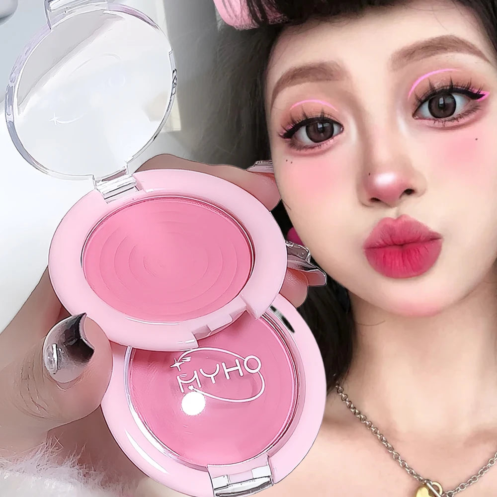 Monochrome Blush Swirl Contour Powder Matte Cosmetics Vitality Girl Zpaxo