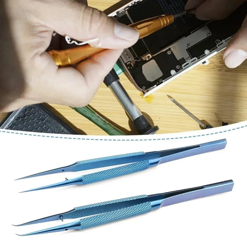 Antimagnetic Titanium Tweezers – Precision Phone Repair Forceps Precision Repair Tweezers Zpaxo
