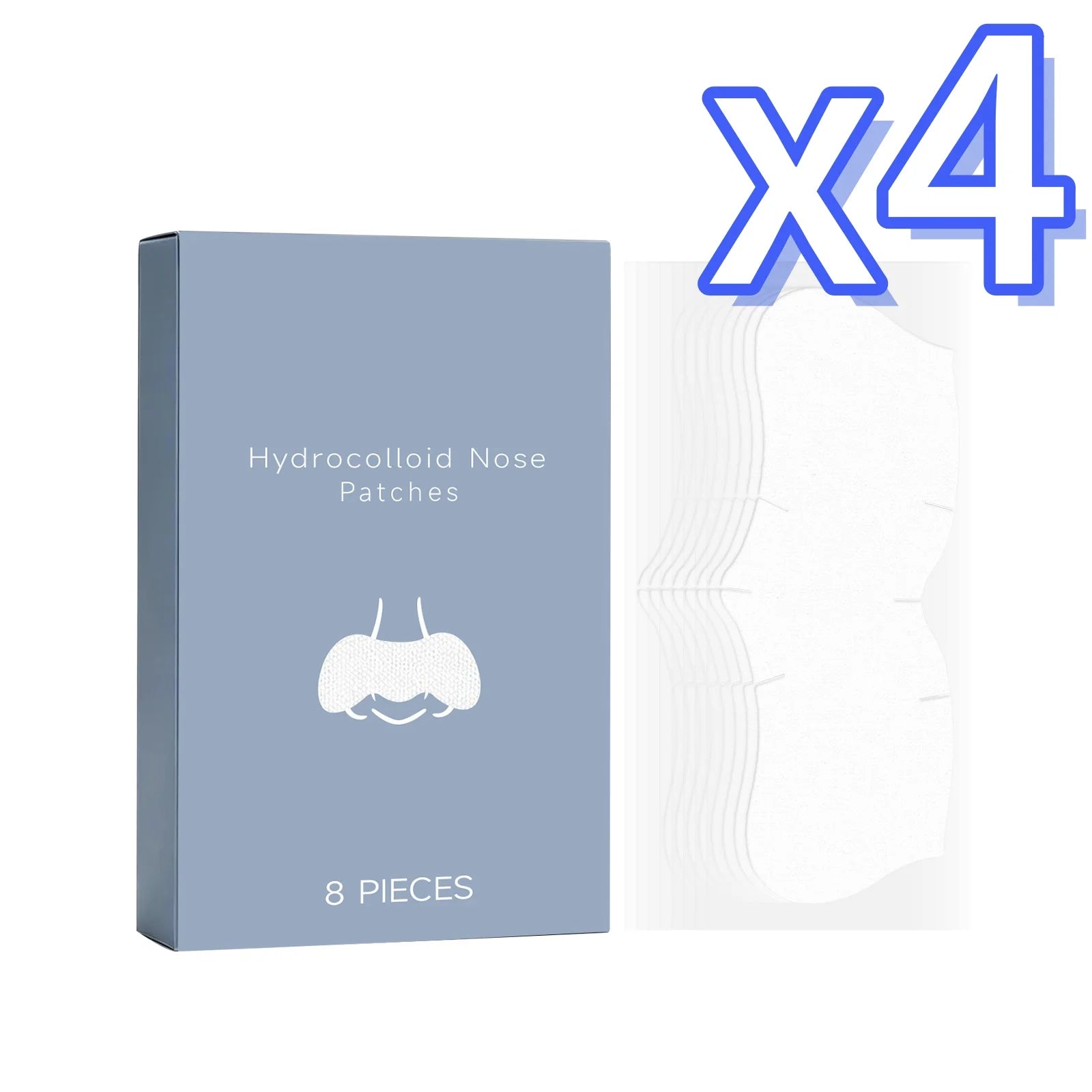 Nicotinamide Hyaluronic Acid Nose Patches – Remove Blackheads Nose Pore Patches Zpaxo 8pcs Boxed X 4PCS