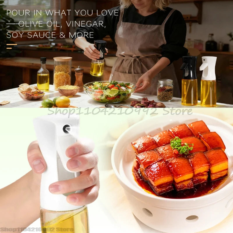 Oil Spray Oil Sprayer Bottle Plastic Household Kitchen Nebulizing Mist Filling Cooking Dual Use BBQ Camping Bbq Accessories Zpaxo