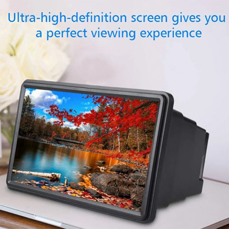 HD Phone Screen Magnifier – Blue Light Blocking Desktop Stand