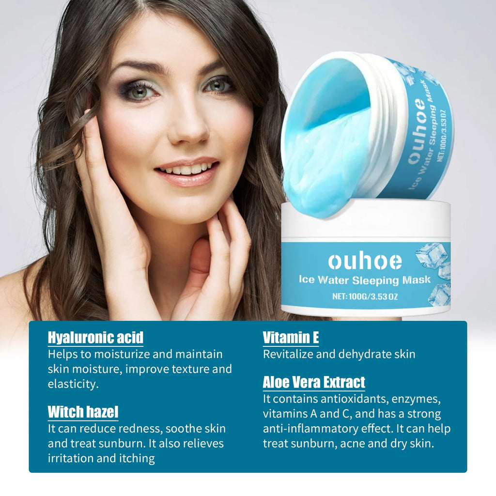 Moisturizing Sleeping Mask Fade Melanin Remove Dark Spots Shrink Pores Anti-Aging Hydrating Whitening Firm Wash-Free Face Mask Zpaxo