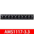 10PCS AMS1117 Voltage Regulator Kit - SOT-89 Package (1.2V/1.5V/1.8V/2.5V/3.3V/5.0V/ADJ Versions) Zpaxo ams1117-3.3V