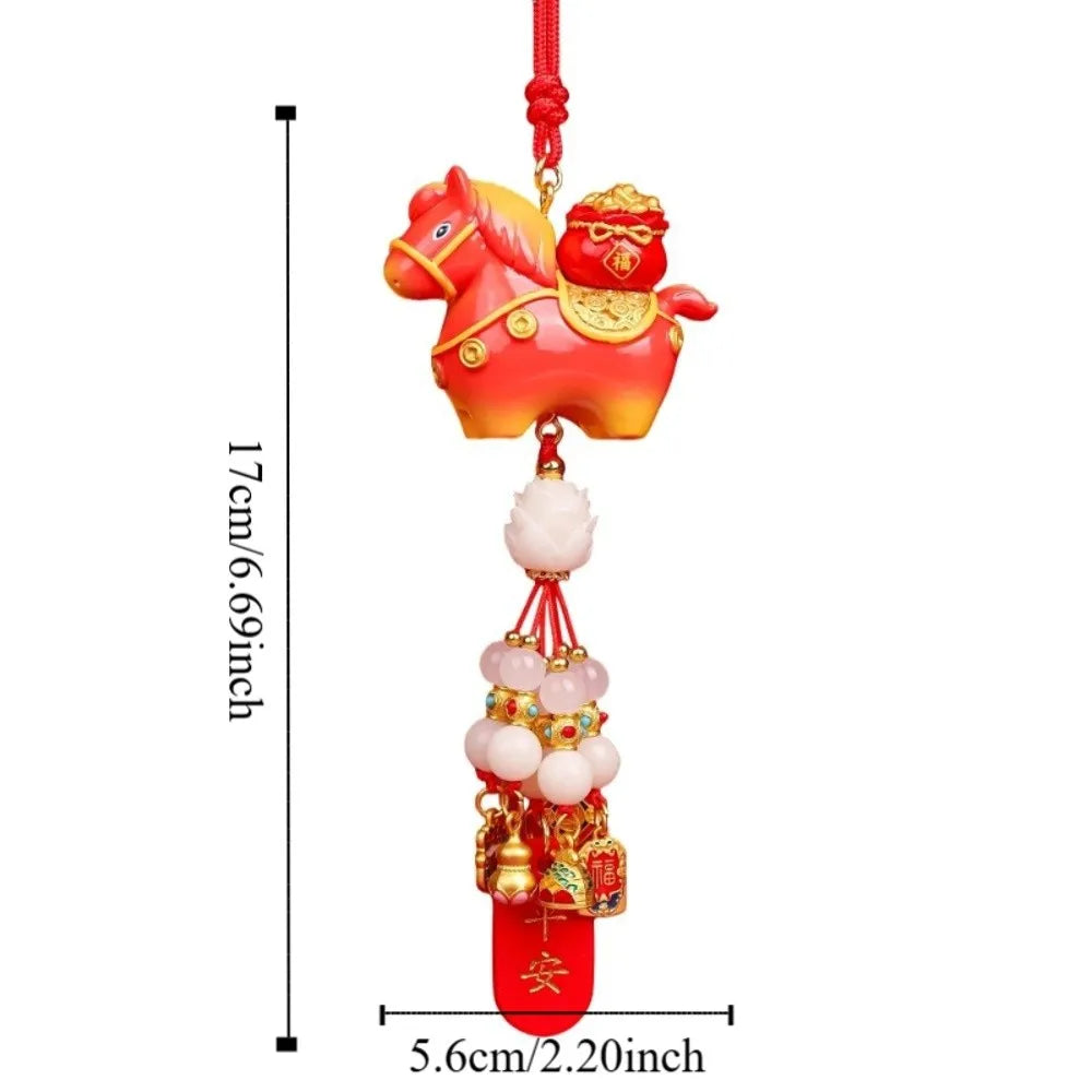 Tang Horse Chinese Year Decoration Traditional Cute Spring Festival Zpaxo