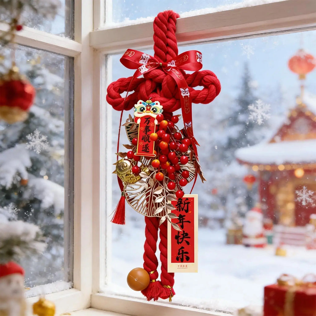 2026 Year Horse Chinese Knot Pendant Large Good Luck Charm DIY