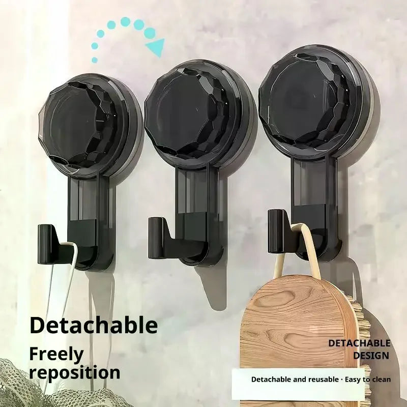 Powerful Suction Cup Hooks Traceless Heavy Duty Robe Towel Hook Keys Zpaxo
