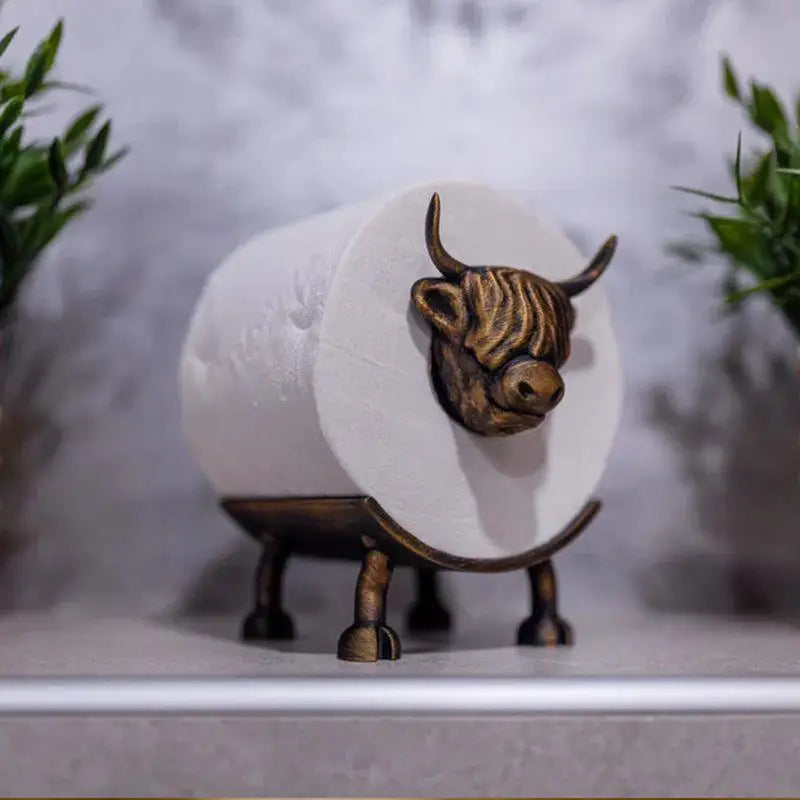 Cute Dog Shape Toilet Tissue Rack Standing Storage Roll Paper Holder