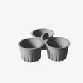 Silicone Air Fryer Egg Mold Easy Clean 3 Grids Cooking Bowl Durable Zpaxo grey