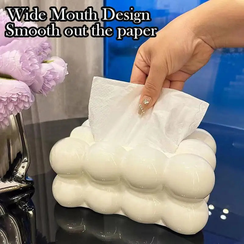 Cotton Candy Drawer Light Luxury Home Living Room Creative 2024 New High-end Dining Table Tissue Box Plastic Zpaxo