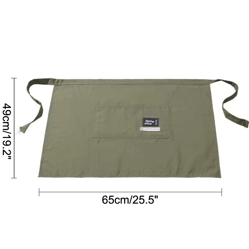 Ladies Canvas Kitchen Apron Restaurant Waitress Essential Extended Zpaxo