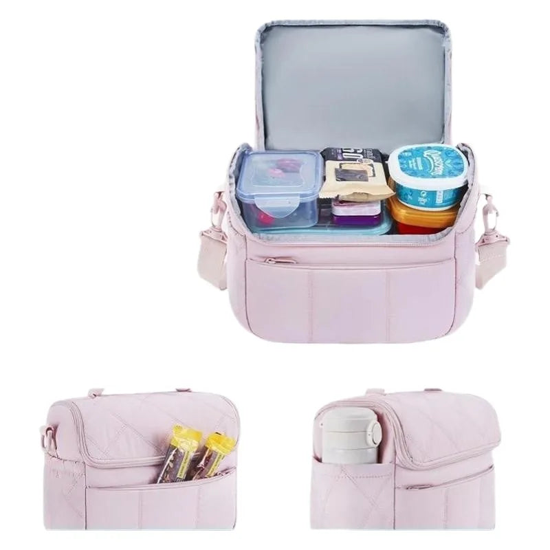 Hot Soft Lunch Bag, Tasi Long Thread Sewn, Waterproof, Ice Bag, Multi-functional Handheld Cross-body Insulated Bag Zpaxo