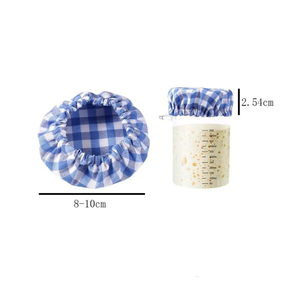1PC Cotton Cloth Fermentation Bottle Cover Portable Reusable Sourdough Starter Jar Covers Multifunction Dust Cover Zpaxo