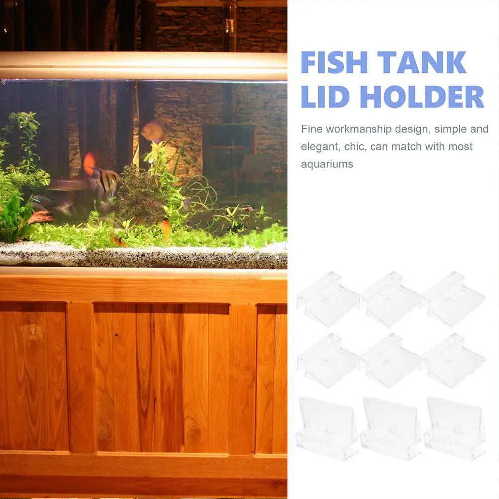 Acrylic Aquarium Lid Clamps Fish Tank Cover Support Bracket Glass
