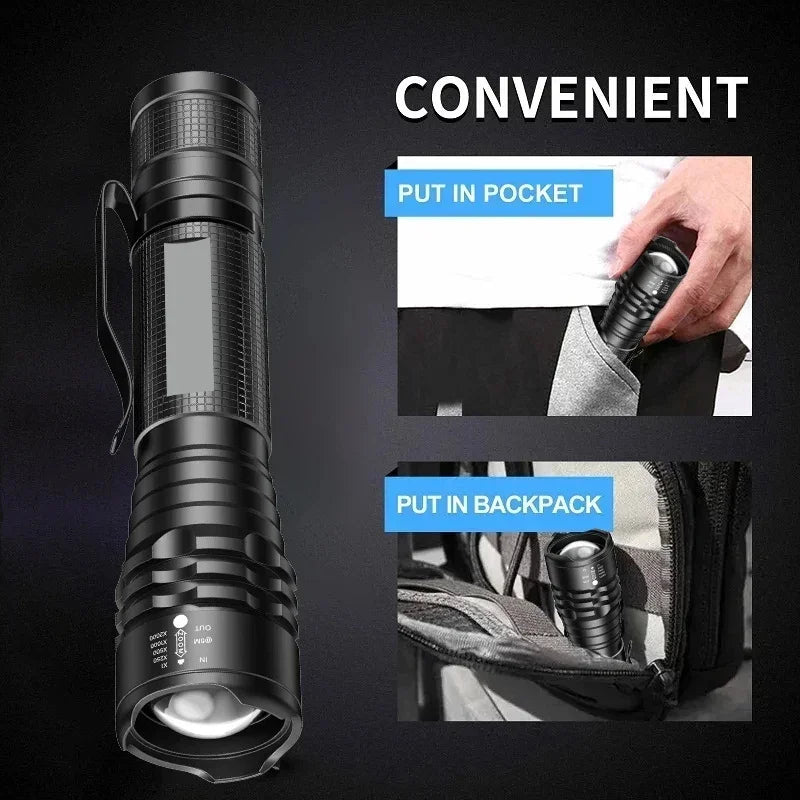 395nm UV Flashlight – Zoomable LED Black Light Torch