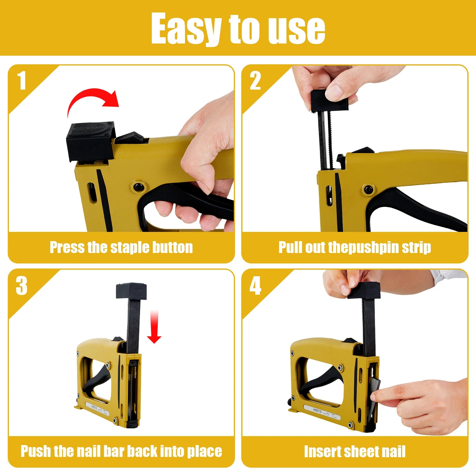 Picture Frame Gun Nailer With 1000pcs Nails Manual Flex Point Tacker Framing Pin Stapler Lightweight Point Nail Tacker Hot sale Zpaxo