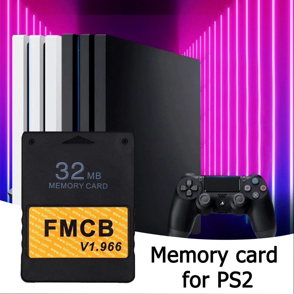 Free McBoot v1.966 Memory Card for Sony PS2 FMCB Game Saver 8MB/16MB/32MB/64MB Zpaxo