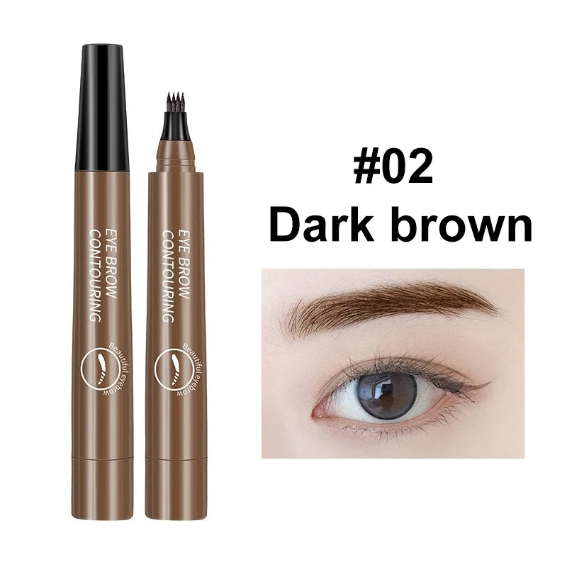 4 Point Eyebrow Pencil 5 Colors Waterproof Liquid Eyebrows Pen Zpaxo 02