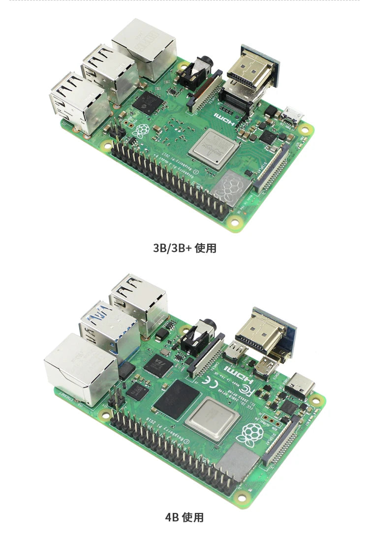 Raspberry PI 4B/3B+ Display Projector HDMI Adapter Micro 1.4 Revolution male head bidirectional Zpaxo