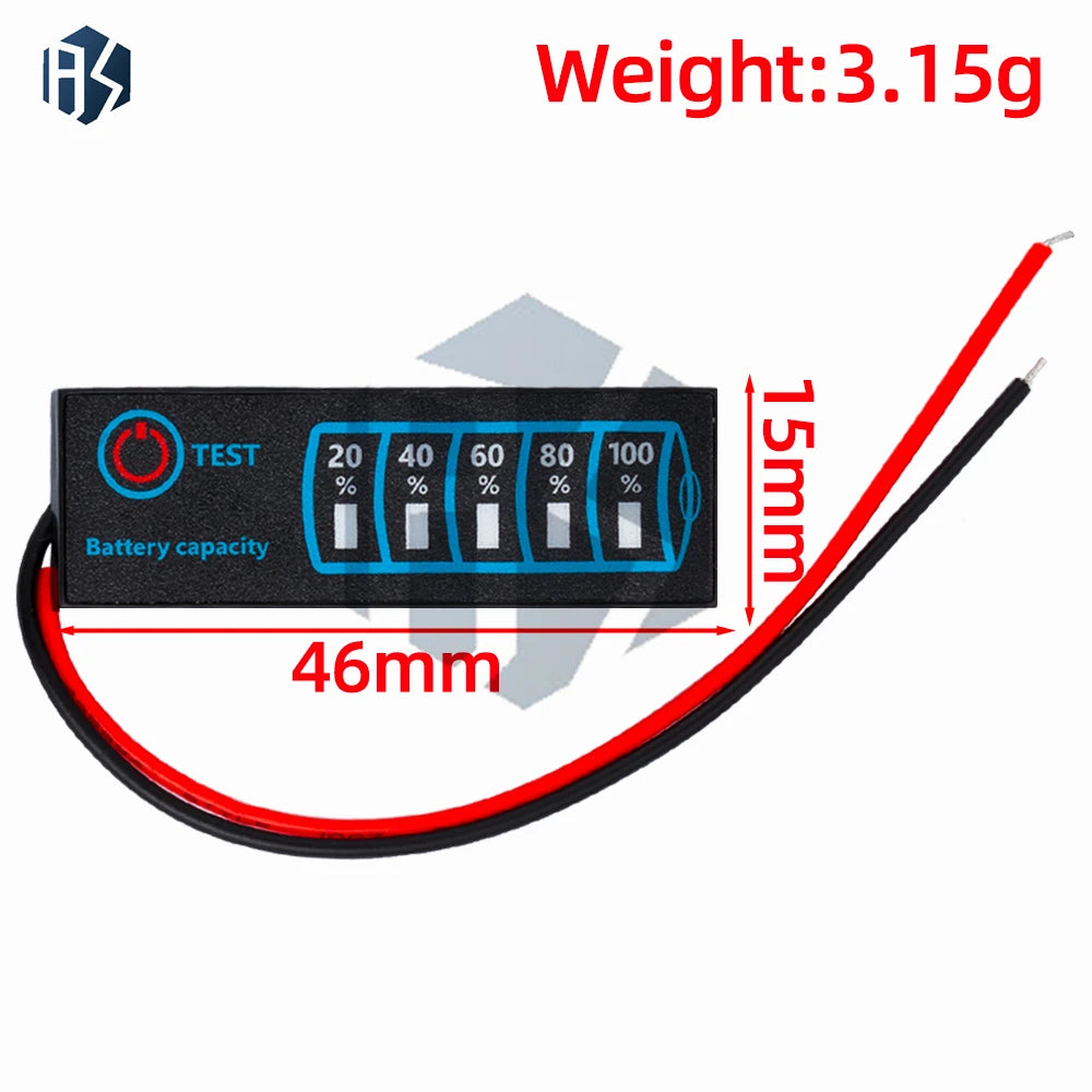 ‌3S Multi-Chemistry Battery Voltage Tester – Li-ion/LiFePO4/Lead-Acid Capacity Monitor with LED Bargraph Display for RC Vehicles Zpaxo