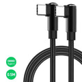 90° Right-Angle 66W 6A USB-C Fast Charging Cable | 25/50cm
